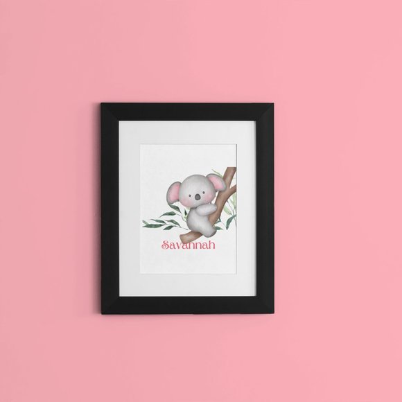 Personalized Nursery Name Decor Wall Art for Nursery or Children's Rooms, 8 x10 - Picture 1 of 12